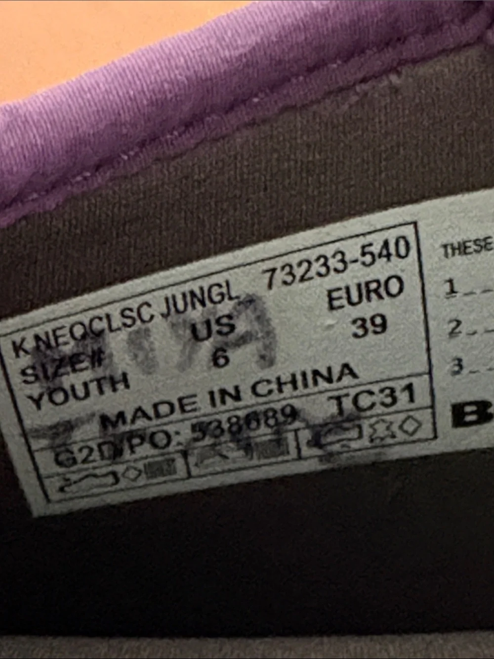 Bogs Kid's Neo-Classic, purple jungle, size 6